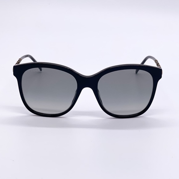 NEW GUCCI WOMEN BLACK GRAY CAT EYE SUNGLASSES GUCCI - Picture 5 of 9